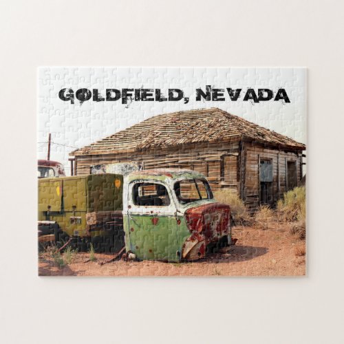 Abandoned House In Goldfield Nevada Jigsaw Puzzle