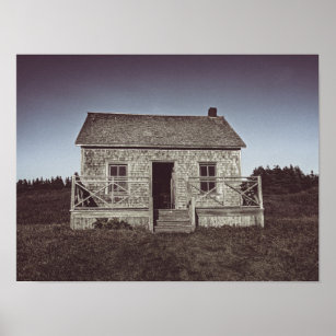 Abandoned House on Ile Bonaventure, Quebec Canada Poster