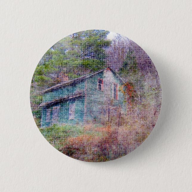 Abandoned House Pinback Button (Front)
