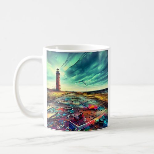Abandoned Lighthouse Wreckage  Coffee Mug