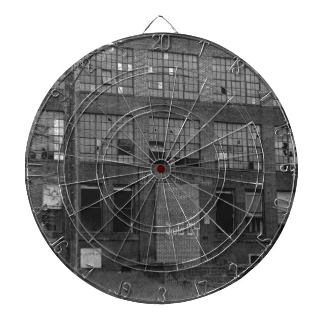 Abandoned Manufacturing Building Dart Board (Front)