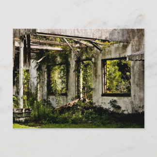 Abandoned motel old Florida Postcard
