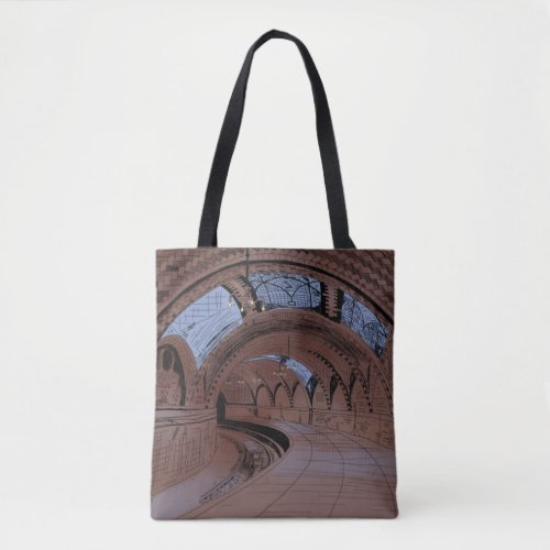 Abandoned NY City Hall Subway Station Illustration Tote Bag