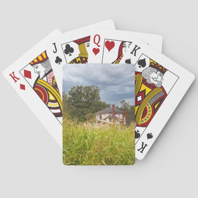 Abandoned Old House Photograph Poker Cards (Back)
