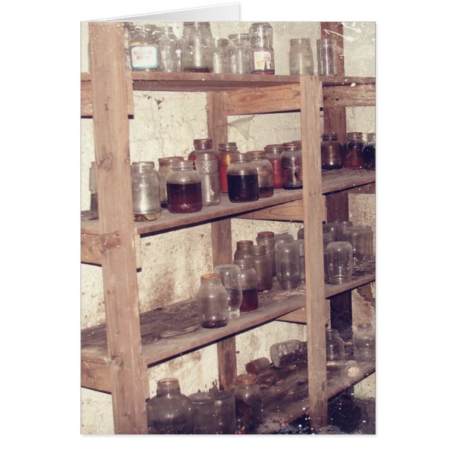 Abandoned Pantry Joke Greeting Card (Front)