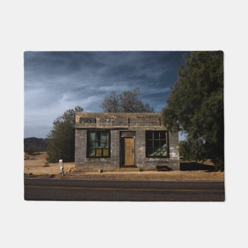 Abandoned Post Office in Kelso California Doormat