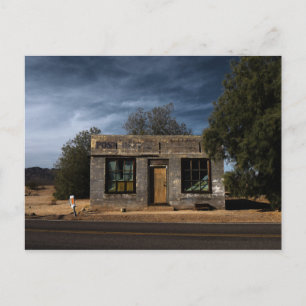 Abandoned Post Office in Kelso California Postcard