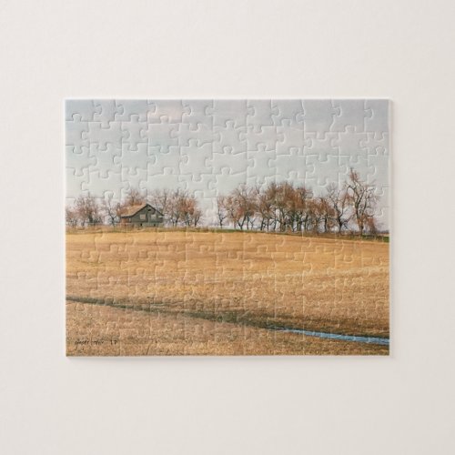 Abandoned Prairie Homestead In North Dakota 3B Jigsaw Puzzle