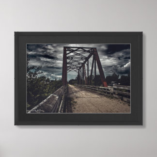 Abandoned Railroad Trestle near Cheboygan, MI Framed Art