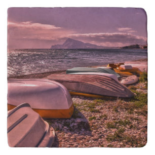 Abandoned Rowing Boats L'Olla Beach, Altea Trivet