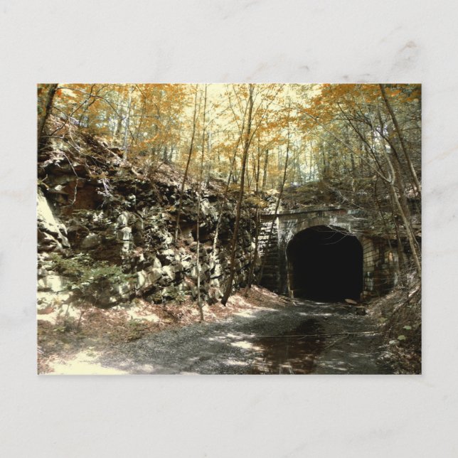 Abandoned RR Tunnel #1 Postcard (Front)