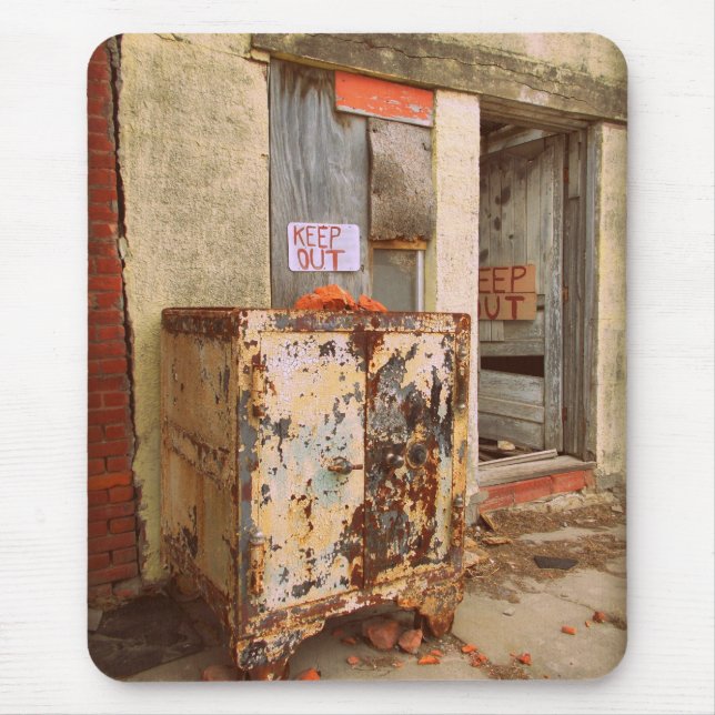 Abandoned Safe Mouse Pad (Front)