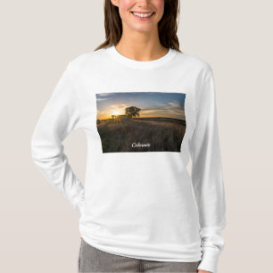 Abandoned Shed Colorado Sunset Long Sleeve T-shirt