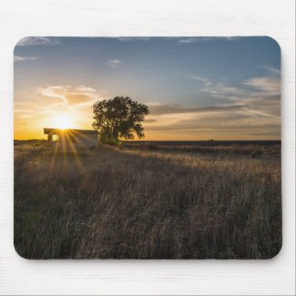 Abandoned Shed Colorado Sunset Mousepad