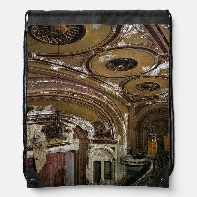Abandoned Theatre Drawstring Bag (Front)