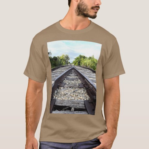 Abandoned train tracks T_Shirt