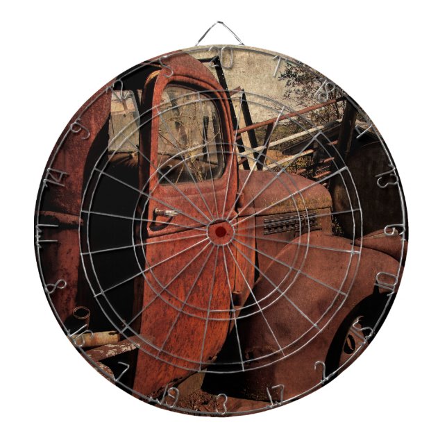 Abandoned Truck Dart Board (Front)