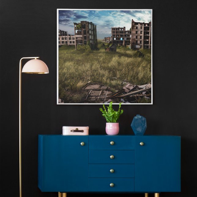Abandoned | Urban Post Apocalyptic Art Canvas Print (Creator Uploaded)