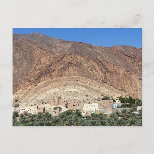 Abandoned Village Birkat Al Mawz _ Oman Postcard