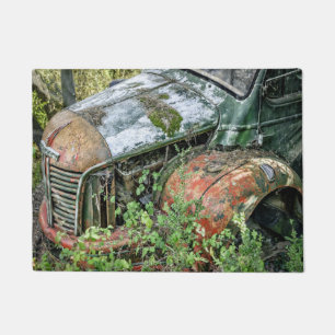 Abandoned Vintage Truck Doormat