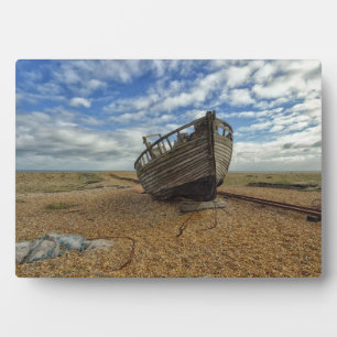 Abandoned Wooden Fishing Boat Dungeness Plaque
