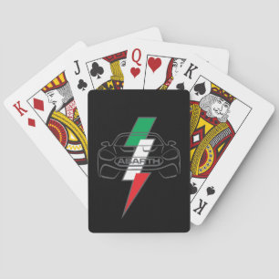 ABARTH 124 ITALIAN LIGHTNING BOLT POKER CARDS
