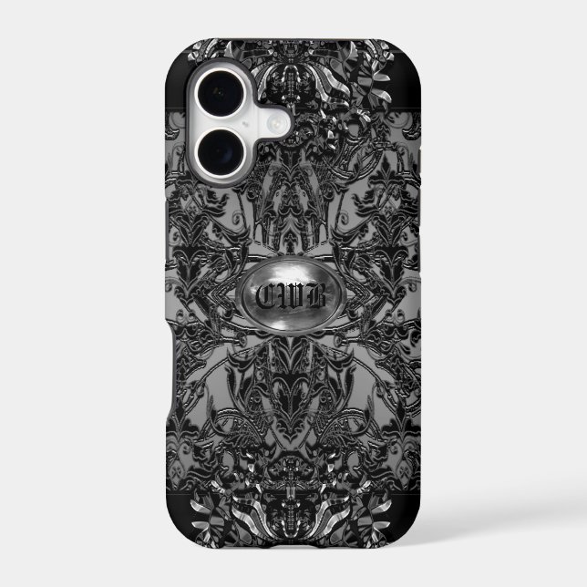 Abashamfrey Knight Monogram Case-Mate iPhone Case (Back)