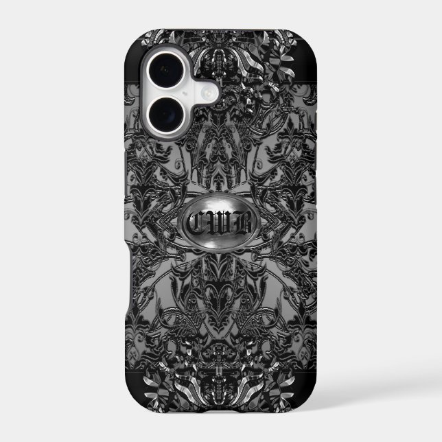 Abashamfrey Knight Monogram Iphone Case (Back)
