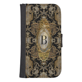 Abatronia Elegant Monogram Wallet Phone Case For Samsung Galaxy S4