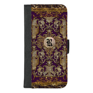 Abatronia Royale Old Book Style Monogram iPhone 8/7 Plus Wallet Case