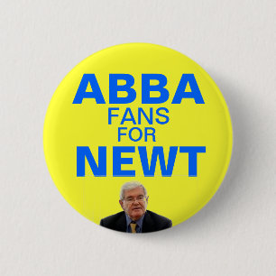 Abba fans for Newt Gingrich button