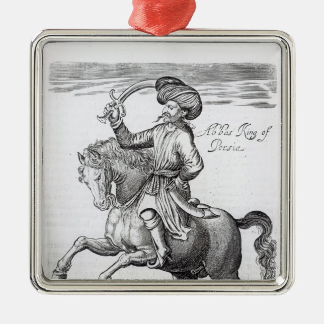 Abbas, King of Persia Metal Ornament (Front)