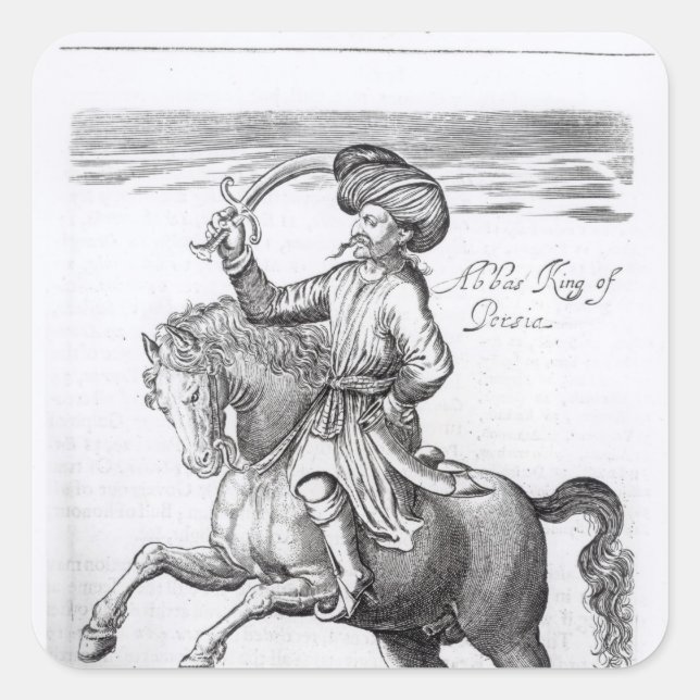 Abbas, King of Persia Square Sticker (Front)