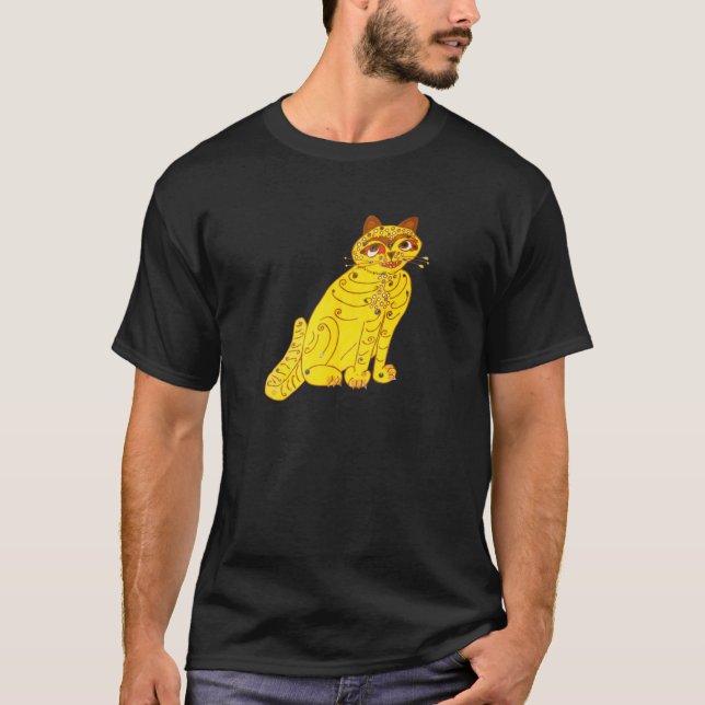 Abba's Yellow Cat  T-Shirt (Front)