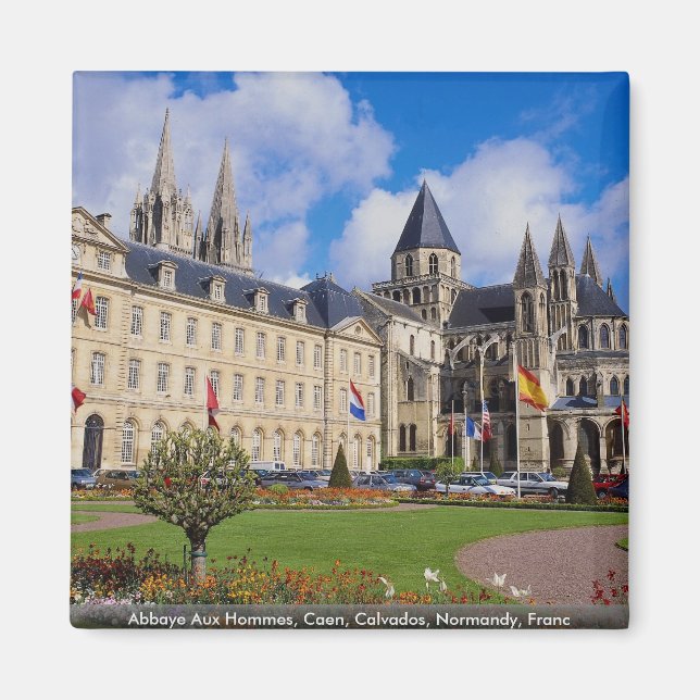 Abbaye Aux Hommes, Caen, Calvados, Normandy, Franc Magnet (Front)