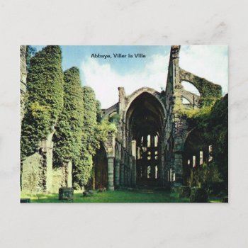 Abbaye  Viller La Ville Postcard by windsorprints at Zazzle