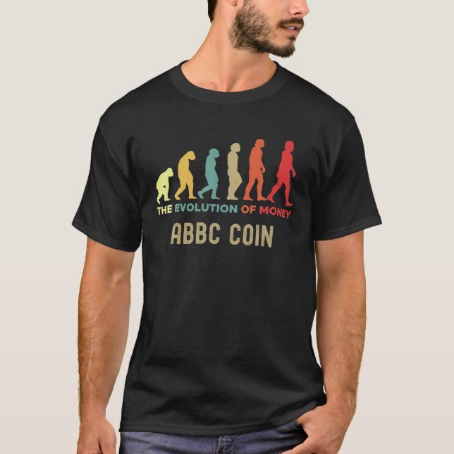 ABBC Coin Crypto The Evolution Of Money Caveman T-Shirt (Front)
