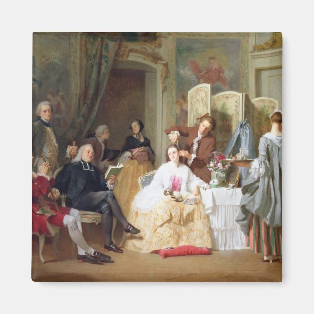 Abbe Prevost reading 'Manon Lescaut', 1856 Magnet (Front)