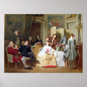 Abbe Prevost reading 'Manon Lescaut', 1856 Poster