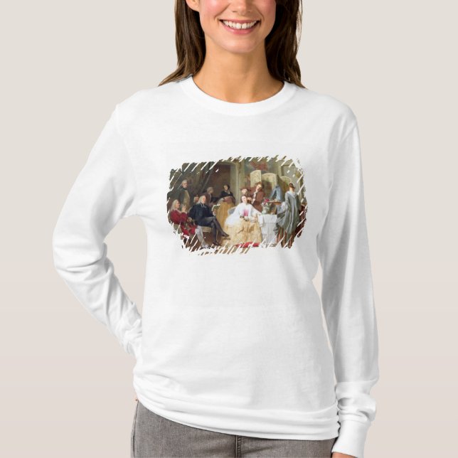 Abbe Prevost reading 'Manon Lescaut', 1856 T-Shirt (Front)