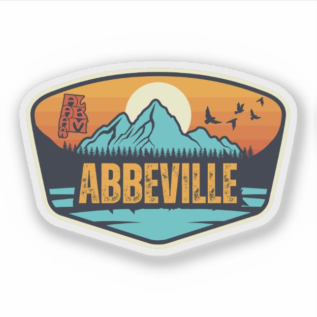 Abbeville, Alabama Sticker (Front)