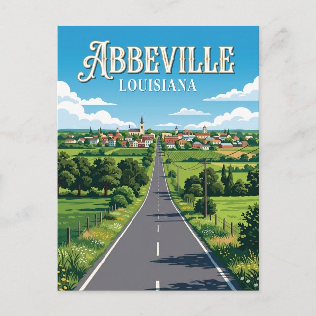 Abbeville USA Postcard (Front)