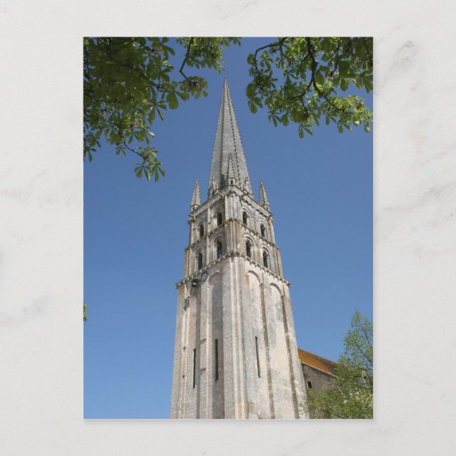 Abbey church spire postcard (Front)