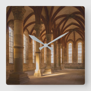 Abbey Cloister Architecture Germany Square Wall Clock