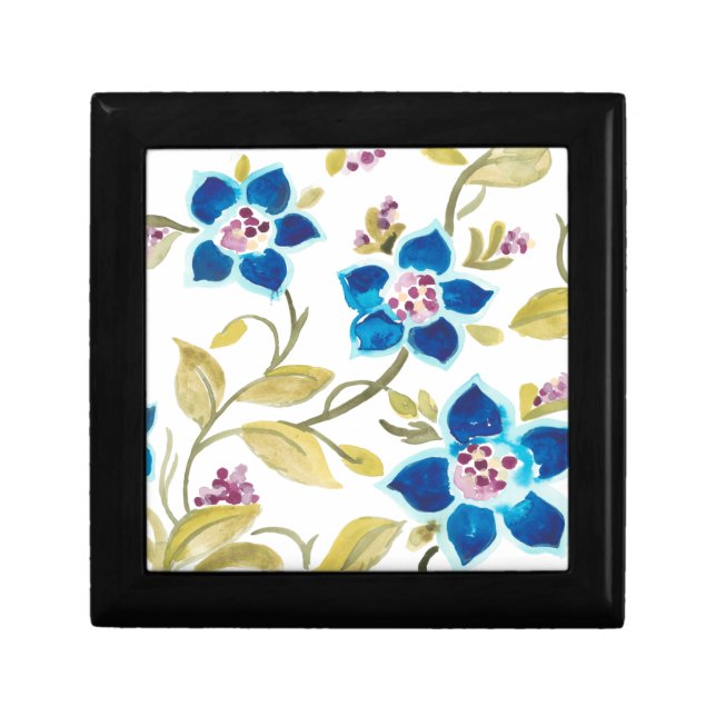 Abbey Floral Tiles - Blue Blooms Gift Box (Front)