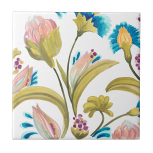 Abbey Floral Tiles - Spring Flowers