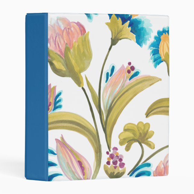 Abbey Floral Tiles - Spring Flowers Mini Binder (Front/Spine)