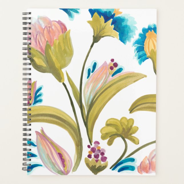Abbey Floral Tiles - Spring Flowers Planner (Front)