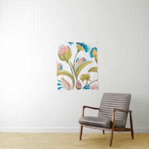 Abbey Floral Tiles - Spring Flowers Tapestry