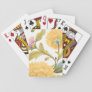 Abbey Floral Tiles - Yellow Flowers Playing Cards